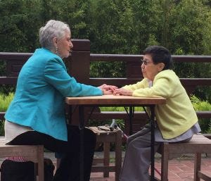 Reiko and Mary Frances, reunited in "We'll Meet Again." “We’ll Meet Again” is on Tuesdays at 8 p.m. EDT on PBS. [PBS]