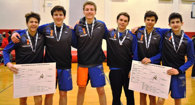 The Georgetown top four finishers from the Division 3 North sectionals included, from left to right Ian Forgitano (first), John Blythe (second), Rob Blythe (fourth), Matt Mansfield (fourth), Troy Forgitano (first) and Tre Aulson (fourth). [Courtesy Photo]