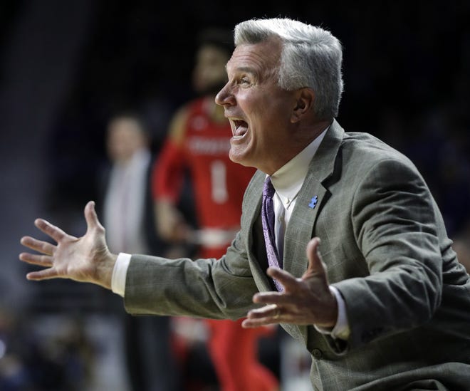 Is Kansas State succeeding or stagnating under sixth-year coach Bruce Weber? That question continues to divide the K-State Nation, but athletic director Gene Taylor says, "A lot of ADs would love to have our 'problem' in basketball right now." [Orlin Wagner/The Associated Press]
