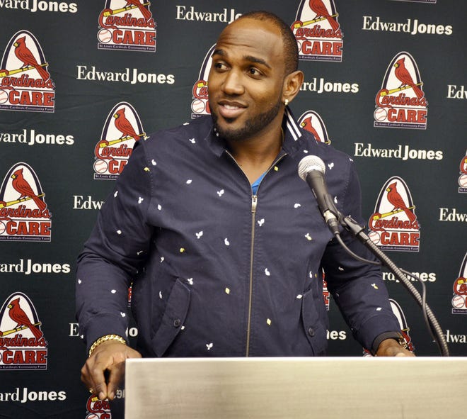 St. Louis outfielder Marcell Ozuna is expected to have an immediate impact in the Cardinals lineup. Not just with his bat but with how he prepares for games. [Kurt Voigt/The Associated Press]