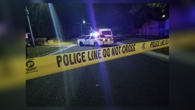One person was shot in the abdomen Friday night during an alleged burglary in Fort Pierce.