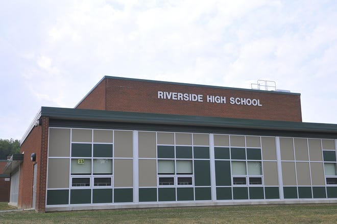 This 2011 file photo shows Riverside High School. A 15-year-old male student has been accused of making a threat toward the school on Thursday. [Lucy Schaly/ECL staff]