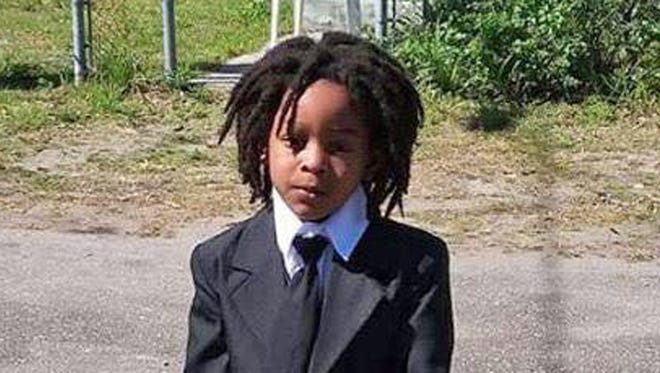Tashawn Gallon, 7, was gunned down Sunday outside a home on Mount Herman Street where a 23-year-old man also was wounded. [MAD DADS JACKSONVILLE CHAPTER]
