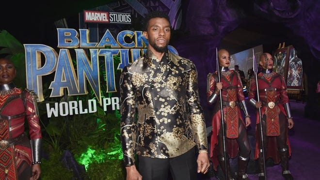 Actor Chadwick Boseman stars in “Black Panther” and attends the world premiere of the movie in Los Angeles in January. Alberto E. Rodriguez/Getty Images for Disney