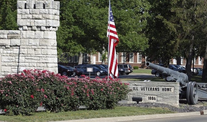 MICHAEL KIPLEY/QUINCY HERALD-WHIG VIA AP This May 2012 photo shows the main entrance to the Illinois Veterans' Home in Quincy.