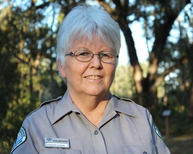 Dade Battlefield Historic State Park volunteer Karen Cloud was recently named Florida Park Service Adult Volunteer of the Year for Visitor Services. [Submitted]