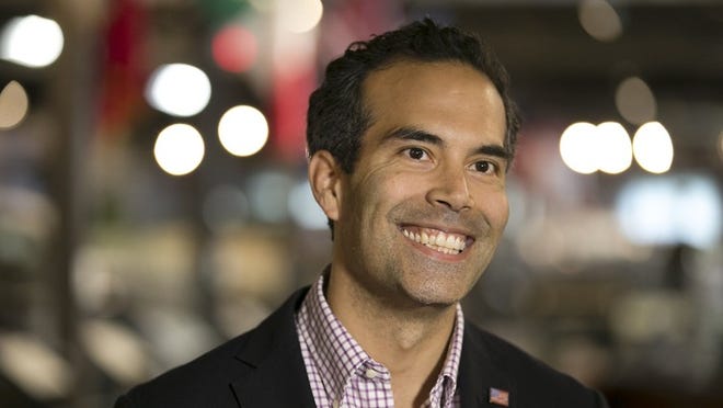 George P. Bush, Texas land commissioner, toured the Texas Military Forces Museum on Camp Mabry on April 18.
