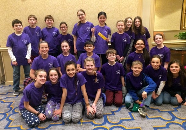 Some of the Marshwood mathletes who competed in the recent math meet in Portland. [Courtesy photo]