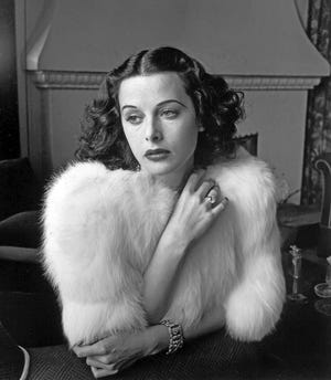 A portrait of movie actress Hedy Lamarr in 1938. [Diltz/RDA/Everett Collection]