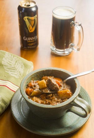 Irish lamb stew made with Guinness will warm up your March. [Erie Times-News]