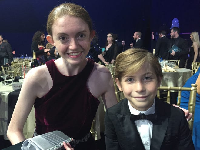 Jacob Tremblay starred in the movie "Wonder" with Julia Roberts and Owen Wilson. He's seen here with Kathryn Manning, a senior at Gardner-Webb University, at the Critics' Choice Awards. [Special to The Star]