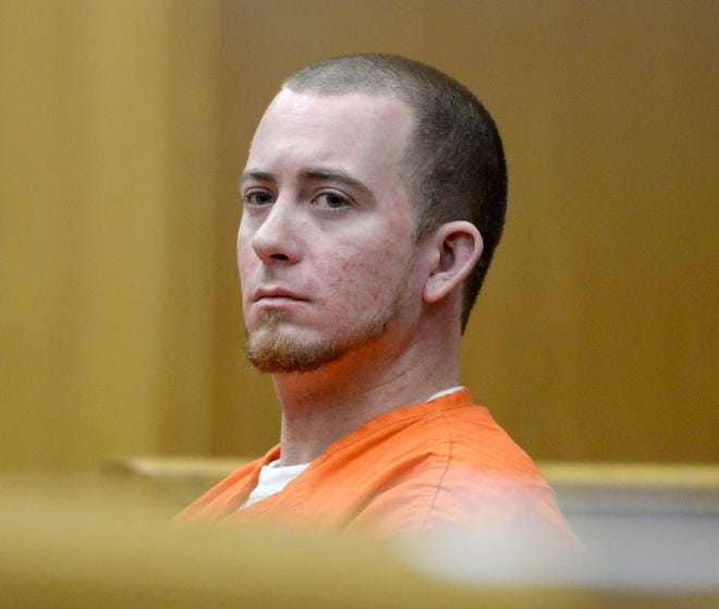Dustin Halstead is seen in court in Bartow on Thursday.