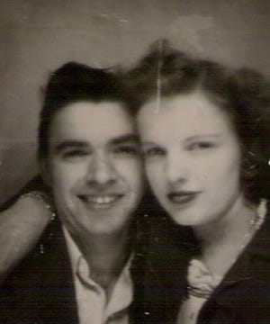 Grandpa (Henry B.) and Grandma (Kathleen Strutt) Roberts from 1946 for First Person column for March 3, 2018