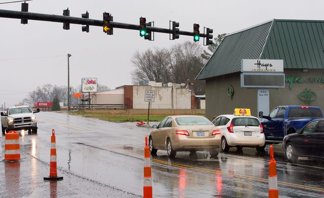 Businesses on the east side of Winston Road may be affected by the North Carolina Department of Transportation's plans to widen the street. [Donnie Roberts/The Dispatch]