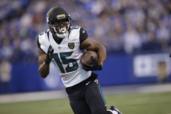 Barring a contract before March 12, Jaguars receiver Allen Robinson will be able to negotiate with other teams. [AP Photo/AJ Mast]