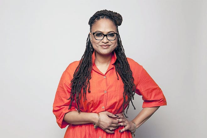 In this Feb. 25 photo, director Ava DuVernay poses for a portrait at The W Hotel in Los Angeles to promote her film, “A Wrinkle in Time.” The film opens March 9. [REBECCA CABAGE/INVISION/ASSOCIATED PRESS]