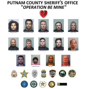 The Putnam County Sheriff's Office announced the completion of "Operation Be Mine." Fourteen arrests were made. [Putnam County Sheriff's Office]