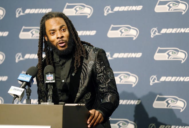 The Seahawks are cutting ties with star cornerback Richard Sherman after seven seasons. The team has informed him that he will be released, and Sherman confirmed the decision in a text message to The Associated Press on Friday. [AP Photo/Stephen Brashear, File]