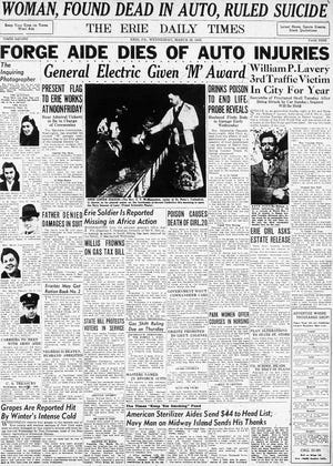 Page 9 of the Erie Daily Times from March 10, 1943. [ERIE TIMES-NEWS]