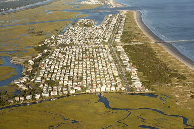 Sunset Beach Town Council's firing of the town administrator last week has upset many people in the Brunswick County beach town, seen here in this 2016 aerial photo. [STARNEWS FILE PHOTO]