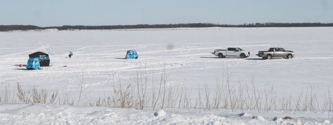 Nearly everywhere you looked there were folks ice fishing on Devils Lake Sunday, March 11.