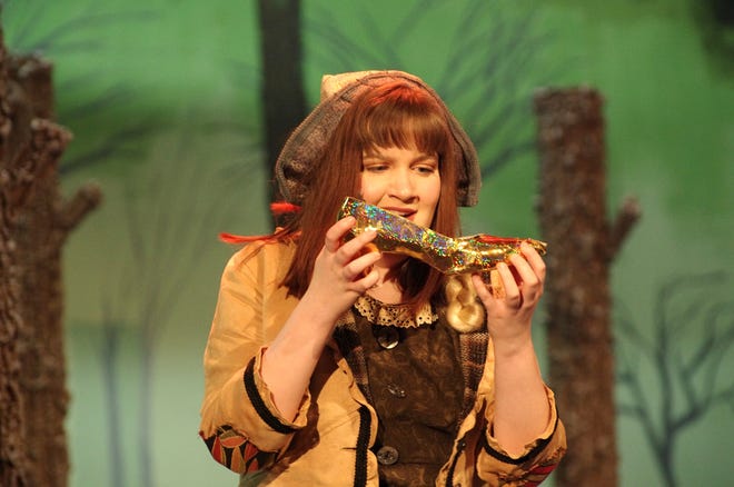 Hannah Hudson rehearses her role as the Baker's Wife in the Piedmont Charter School production of "Into the Woods." [Photo courtesy of Mickey Moten]