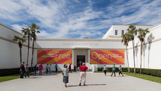 The Norton Museum has remained open in reduced quarters nearly the entire time its expansion has been under way but will close for six months beginning July 16.
