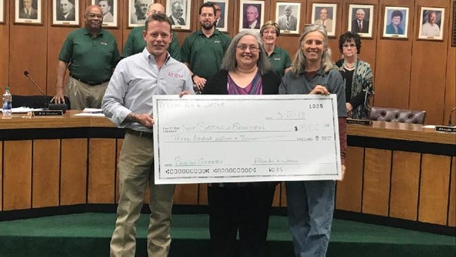 The Smithville City Council and Chamber of Commerce thanked Atom Air & Water at a recent council meeting for donating $300 to the Keep Smithville Beautiful Committee.CONTRIBUTED PHOTO