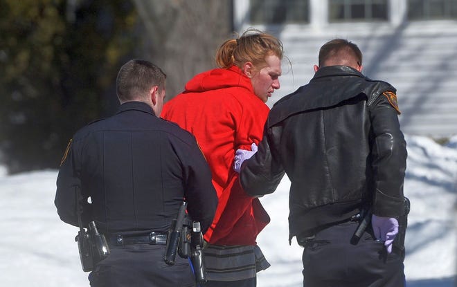 Rochester Police arrest Anthony Wallace Freeman, 18, of Rochester, on Monday after an incident at the Salvation Army in which Freeman is alleged to have threatened gun violence and put his hand in the shape of a gun, according to police. [Deb Cram/Fosters.com]