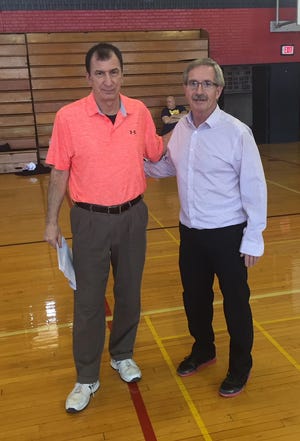 Long-time coaching rivals and friends Lou "Scooter" Tolzda and Dan Schwieterman, with more than 850 career victories between them, will finally get to experience coaching in the OHSAA "Final Four" when they lead the Meadowbrook Colts against Trotwood-Madison in Friday morning's Division II State Tournament semifinal game at "The Schott" in Columbus.