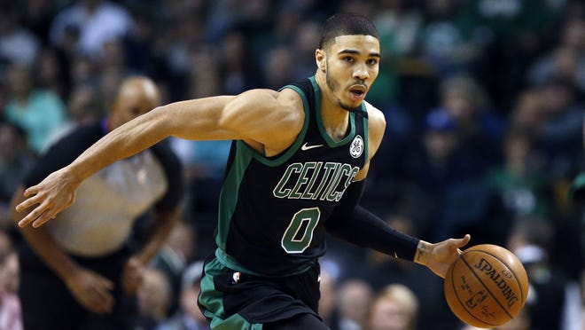 After a midseason slump, Celtics rookie Jayson Tatum has rebounded in recent weeks, and in Tuesday night's thrilling comeback win over the Thunder he made several key plays down the stretch.