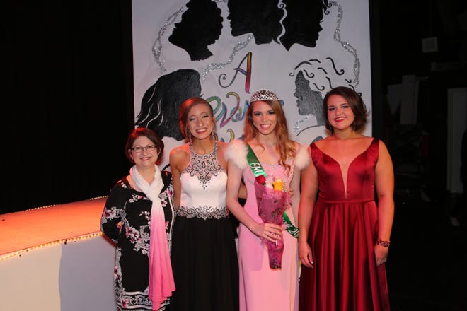 From left, pageant director Jean Miller, Gracie Bennett, Lindsey Woodward and Megan Farris [PROVIDED PHOTO]