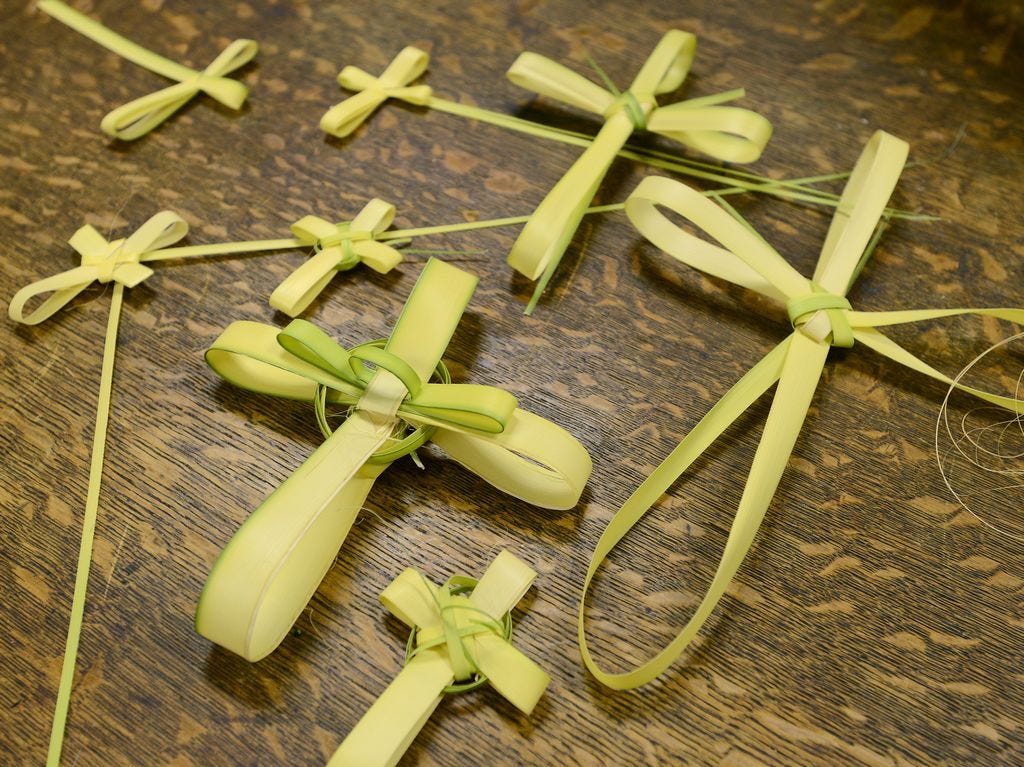 How to make a palm cross for Palm Sunday