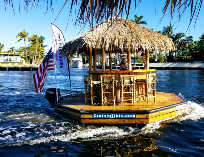 Cruising? Tiki boats travel between 6-8 miles per hour. [CONTRIBUTED PHOTO/GREG DARBY]