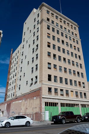 The Barfield Building, at 600 S. Polk St., will one day become an upscale hotel, said Mark Brooks, a hospitality consultant hired by the building's ownership group. [Shaie Williams for Amarillo Globe News]