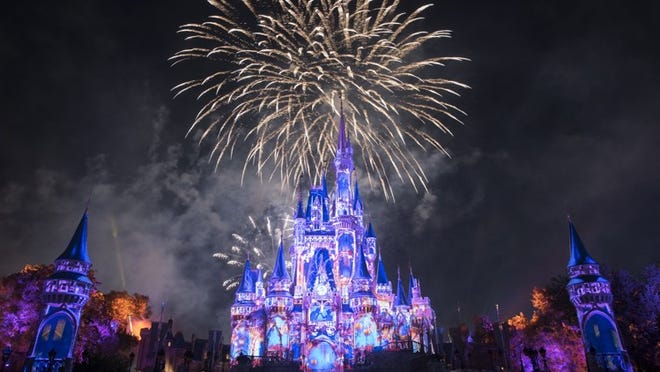 Walt Disney World Resort guests can watch the “Happily Ever After” fireworks show nightly at the Magic Kingdom. Contributed by Steven Diaz/Disney World