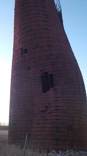 The silo on Feb. 14. Contributed photo