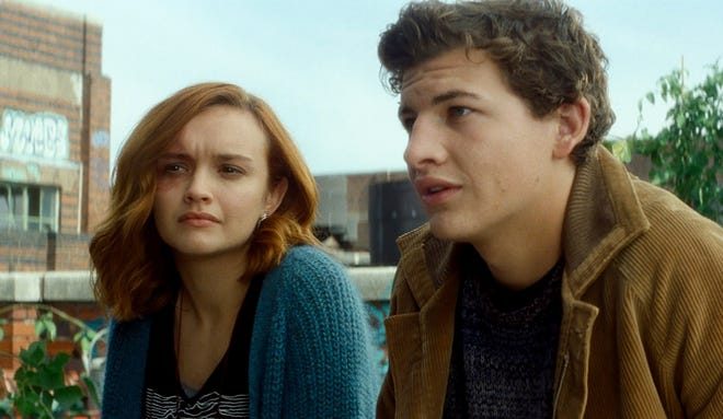 Olivia Cooke and Tye Sheridan star in "Ready Player One." [Warner Bros. Pictures]
