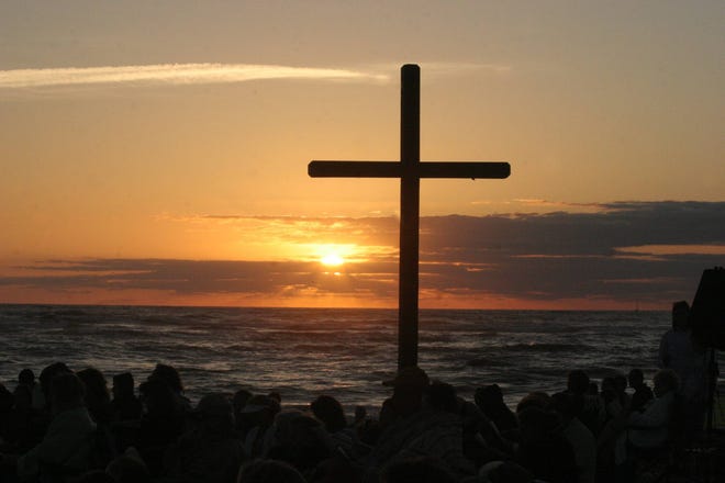The Vilano Beach Easter Sunrise Service is one of several sunrise services throughout St. Johns County. Sunrise on Sunday, April 1 is at 7:15 a.m. [Contributed]
