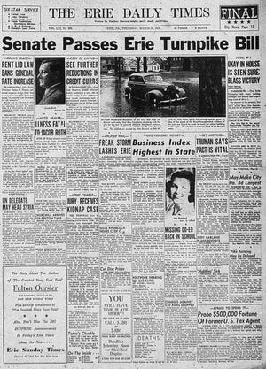 This is a copy of the Erie Daily Times from March 31, 1949. [ERIE TIMES-NEWS/ERIE TIMES-NEWS]