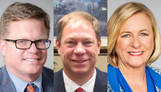Stephen Sevigny, John Upchurch and Nancy Soderberg are Democrats on the Congressional District 6 campaign trail.