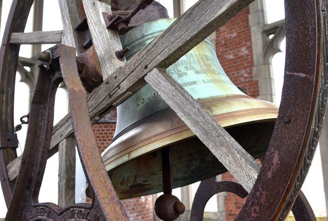 On April 4 at 7:07 p.m., the bell in the tower of the St. George's Chapel, in Middletown, along with those at several other local churches, will chime 39 times to commemorate the death of Dr. Martin Luther King Jr. on that date 50 years ago. [Newport Daily News / Dave Hansen]