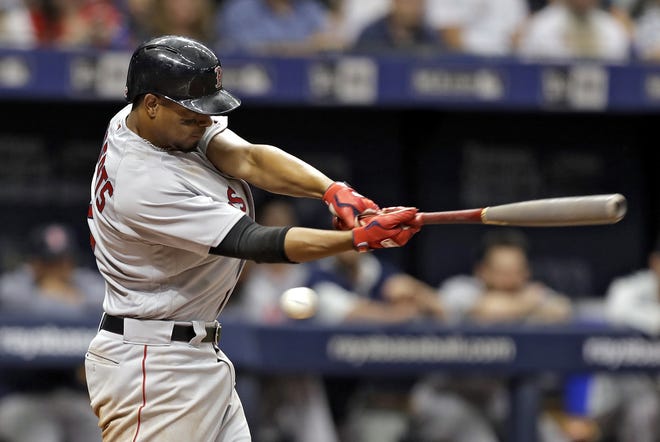 The Red Sox's Xander Bogaerts is off to a hot start and is being more aggressive at the plate. [Chris O'Meara/The Associated Press]