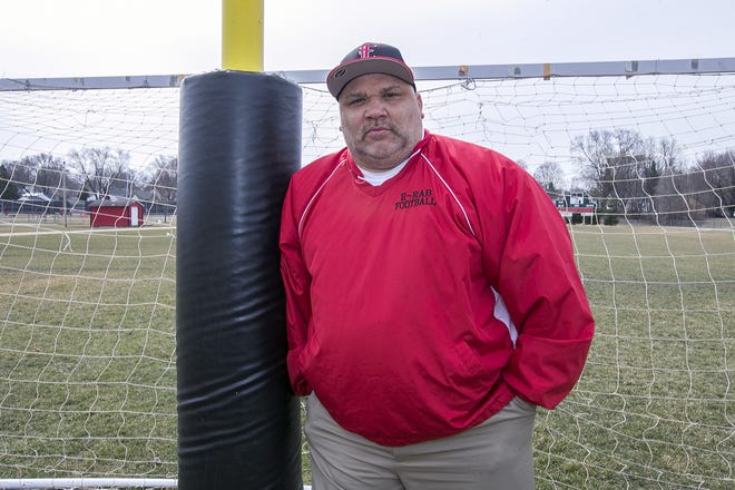 Gary Griffin, football coach and athletic director at East High School, dreams of creating a school for black males led by black teachers and administrators . “The thing that bothers me the most is our kids see the people who look like them cleaning and serving food," he says. "They don’t see them teaching."

 [ARTURO FERNANDEZ/RRSTAR.COM]
