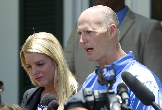 Florida Attorney General Pam Bondi and Gov. Rick Scott want a federal judge to put on hold his order demanding that a new process be in place by April 26 for restoring felon's voting rights in Florida. The state is hoping to win an appeal of the ruling in which the judge called the process "fatally flawed." [AP Archives]