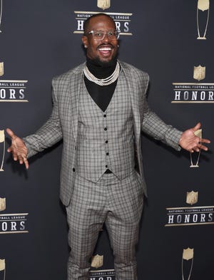 Von Miller arrives at the 7th Annual NFL Honors in February. Miller is being investigated after a photo surfaced of him with a hammerhead shark caught on a fishing expedition. [AP FILE PHOTO]