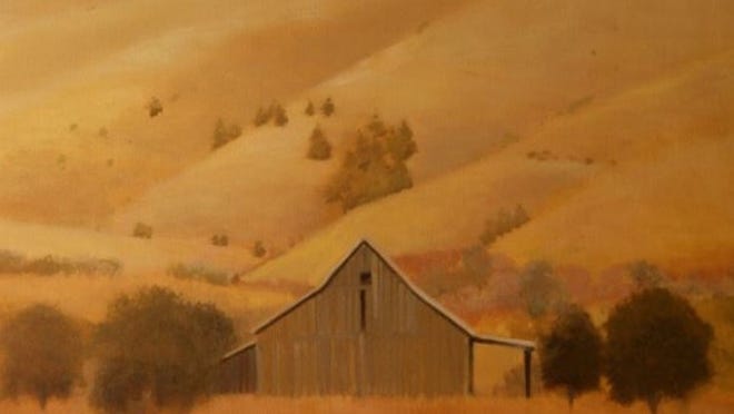 “Idaho Homestead” is one of the new pieces by Will Klemm at Wally Workman Gallery that explores his current interest, the horizon. Contributed