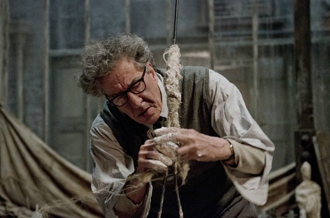 Geoffrey Rush plays the artist Alberto Giacometti in "Final Portrait." [Photo by Parisa Taghizadeh, Sony Pictures Classics]