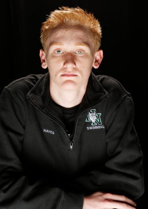 Norman North freshman Aiden Hayes is The Oklahoman's All-City Boys Swimmer of the Year. [Photo by Doug Hoke, The Oklahoman]