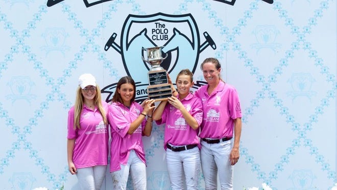 Cheateau D’esclans players (left-right) Riley Ganzi, Mia Cambiaso, Mia Novillo Astrada and Nina Clarkin, winners of the Sunny Hale’s Legacy WCT Final. Chiarofoto